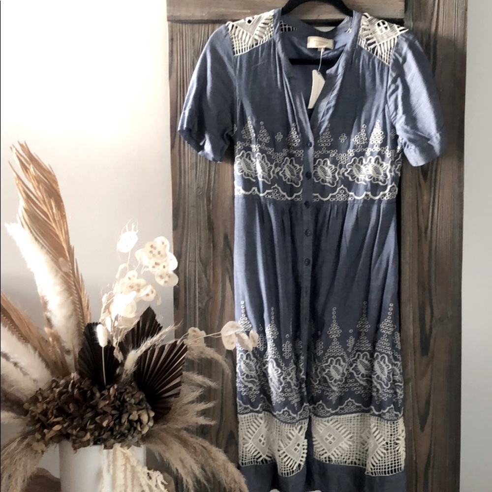 Anthropologie Midi Spring and Summer Dress